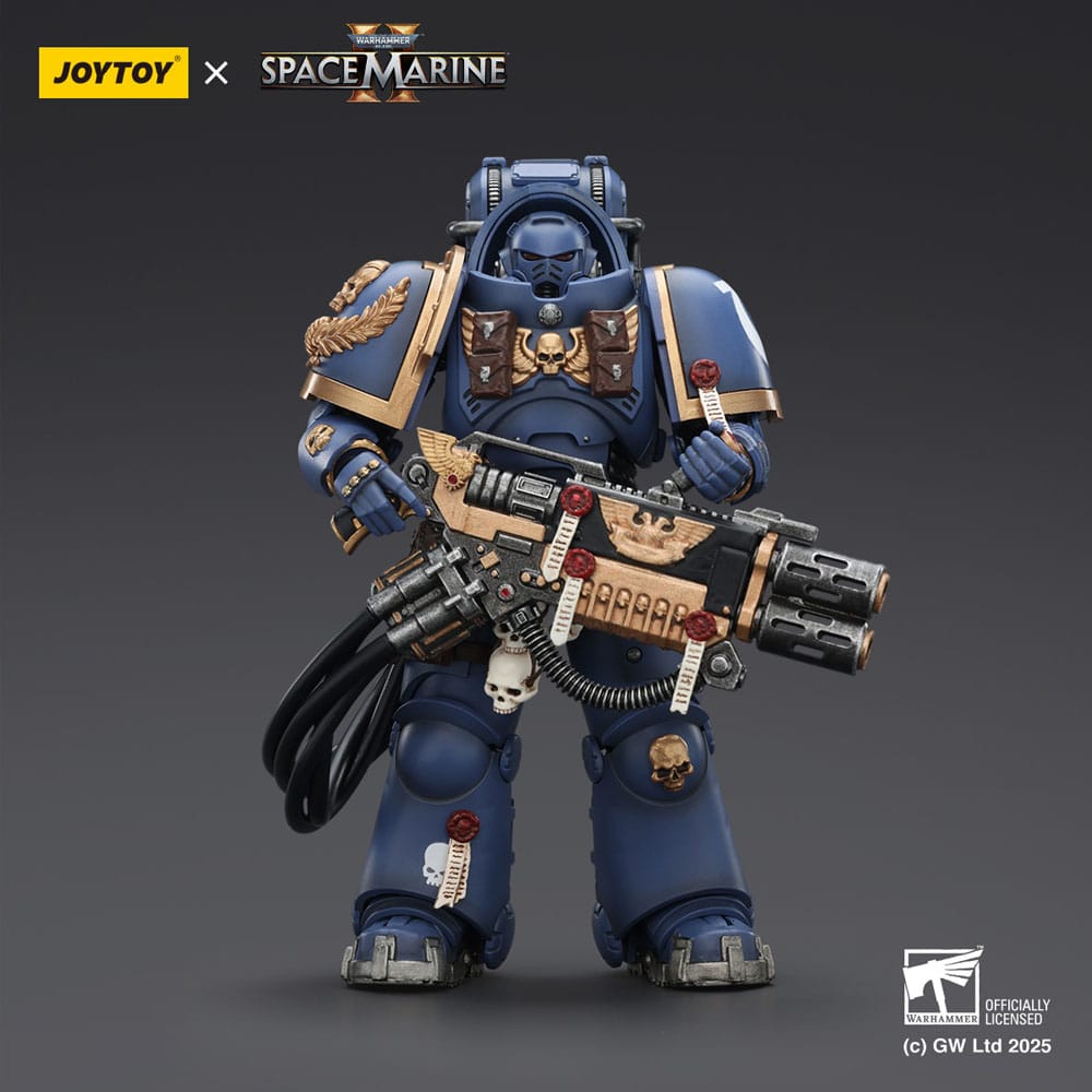 Warhammer 40,000: Space Marine 2 Action Figure Ultramarines Heavy Artificer Armor with Relic Multi-Melta 13 cm - MangaShop.ro