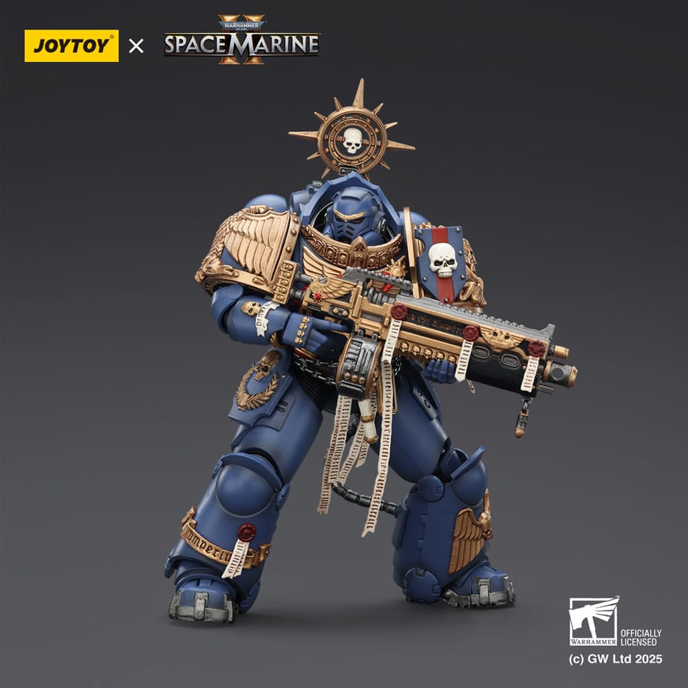 Warhammer 40,000: Space Marine 2 Action Figure Ultramarines Heavy Relic Primus Armor with Heavy Relic Bolt Rifle 13 cm - MangaShop.ro