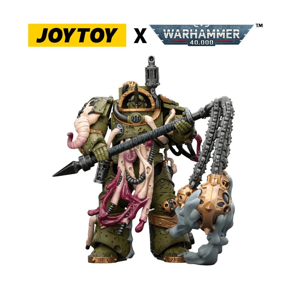 Warhammer 40,000 Action Figure Death Guard Blightlord Terminator 2 with Flail of Corruption 14 cm - MangaShop.ro