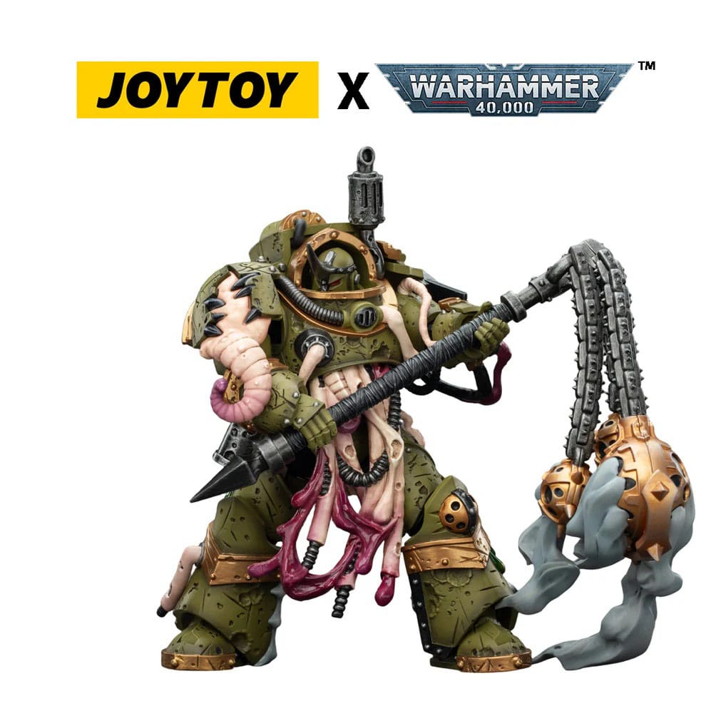Warhammer 40,000 Action Figure Death Guard Blightlord Terminator 2 with Flail of Corruption 14 cm - MangaShop.ro