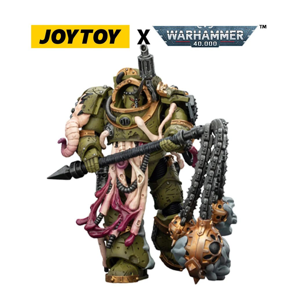 Warhammer 40,000 Action Figure Death Guard Blightlord Terminator 2 with Flail of Corruption 14 cm - MangaShop.ro