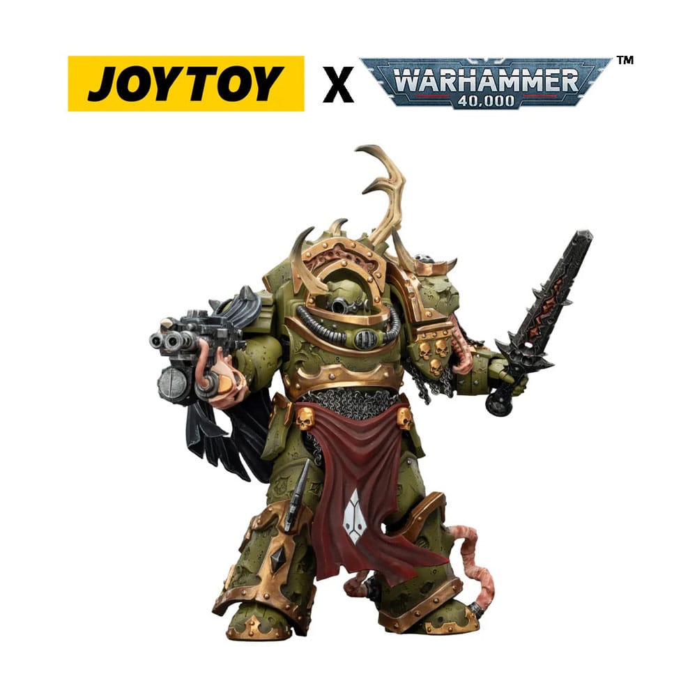 Warhammer 40,000 Action Figure Death Guard Blightlord Terminator 3 with Combi-bolter and Bubotic Blade 14 cm - MangaShop.ro