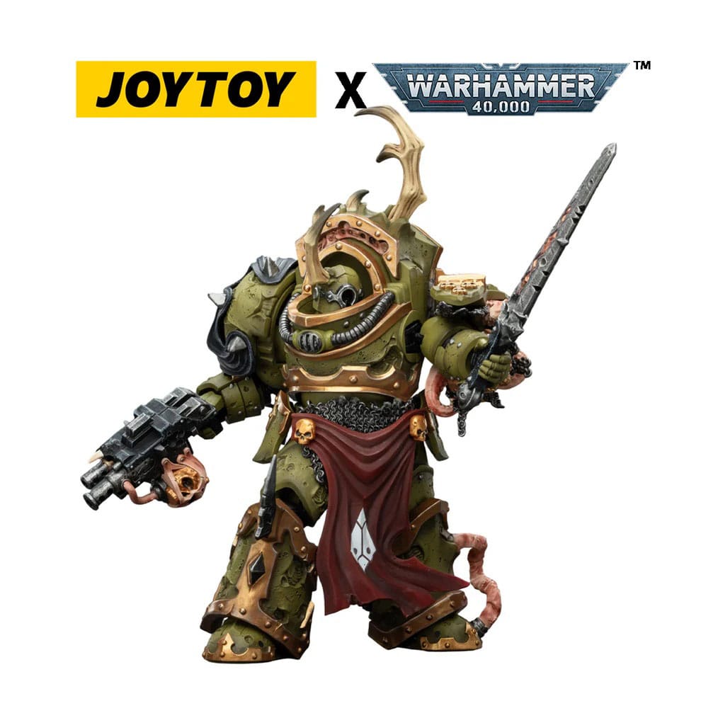 Warhammer 40,000 Action Figure Death Guard Blightlord Terminator 3 with Combi-bolter and Bubotic Blade 14 cm - MangaShop.ro