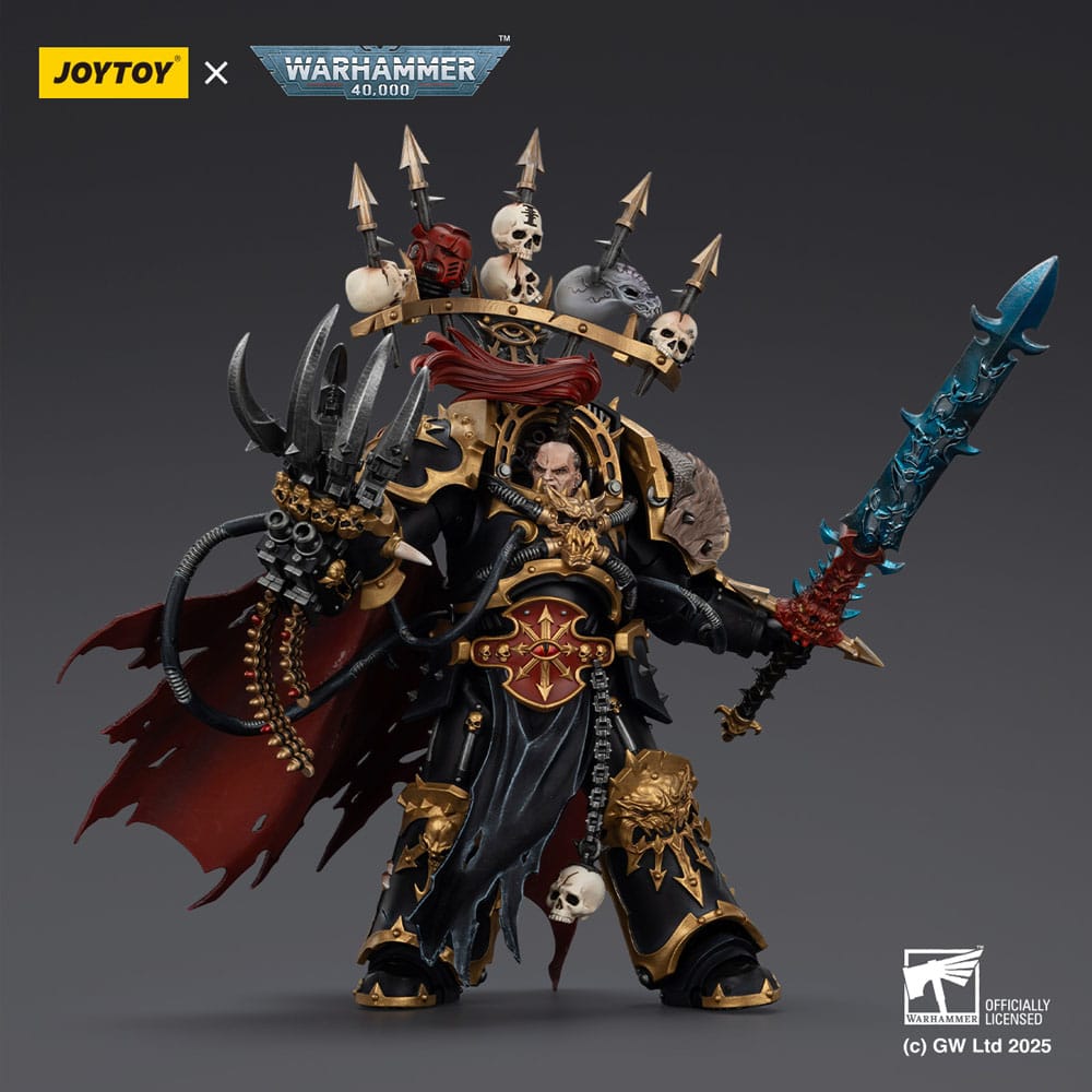 Warhammer 40,000 Action Figure  Black Legion Abaddon the Despoiler with Drach'nyen and the Talo 16 cm - MangaShop.ro