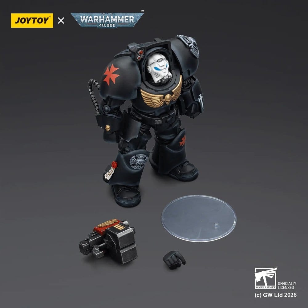 Warhammer 40,000 Action Figure Black Templars Terminator 2 with Power Fist and Storm Bolter 14 cm - MangaShop.ro