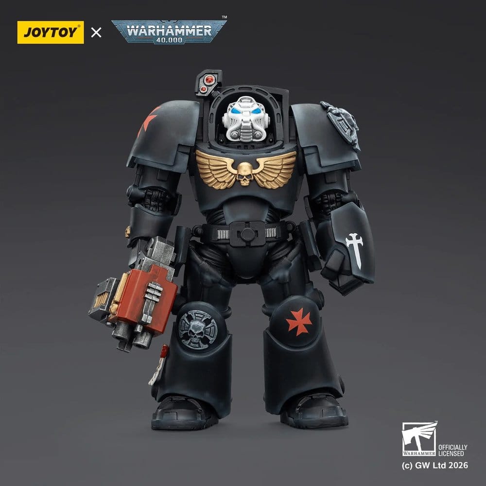 Warhammer 40,000 Action Figure Black Templars Terminator 2 with Power Fist and Storm Bolter 14 cm - MangaShop.ro
