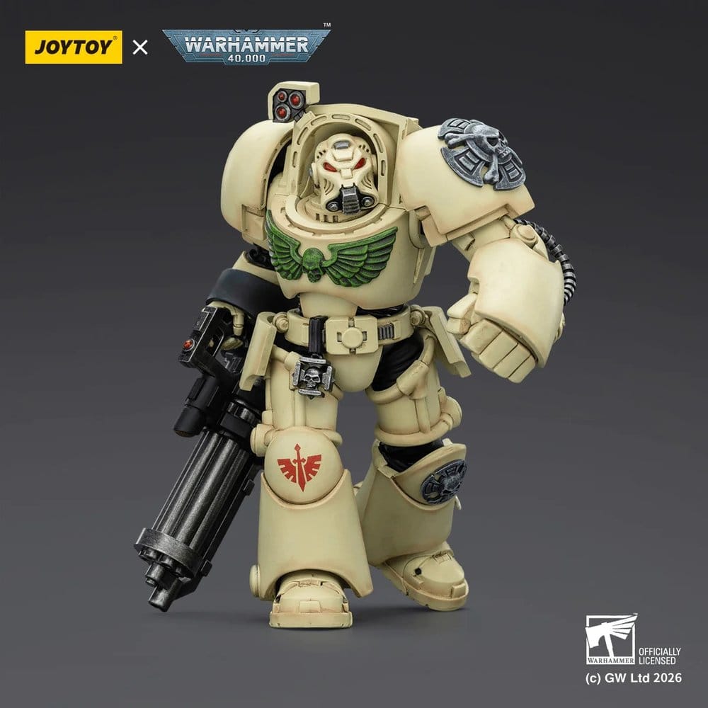 Warhammer 40,000 Action Figure Dark Angels Deathwing Terminator 3 with Power Fist and Assault Cannon 14 cm - MangaShop.ro