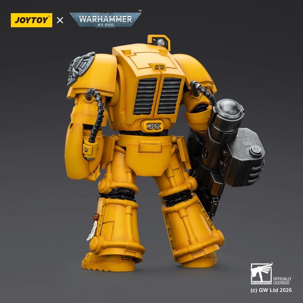 Warhammer 40,000 Action Figure Imperial Fists Terminator 3 with Power Fist and Assault Cannon 14 cm - MangaShop.ro
