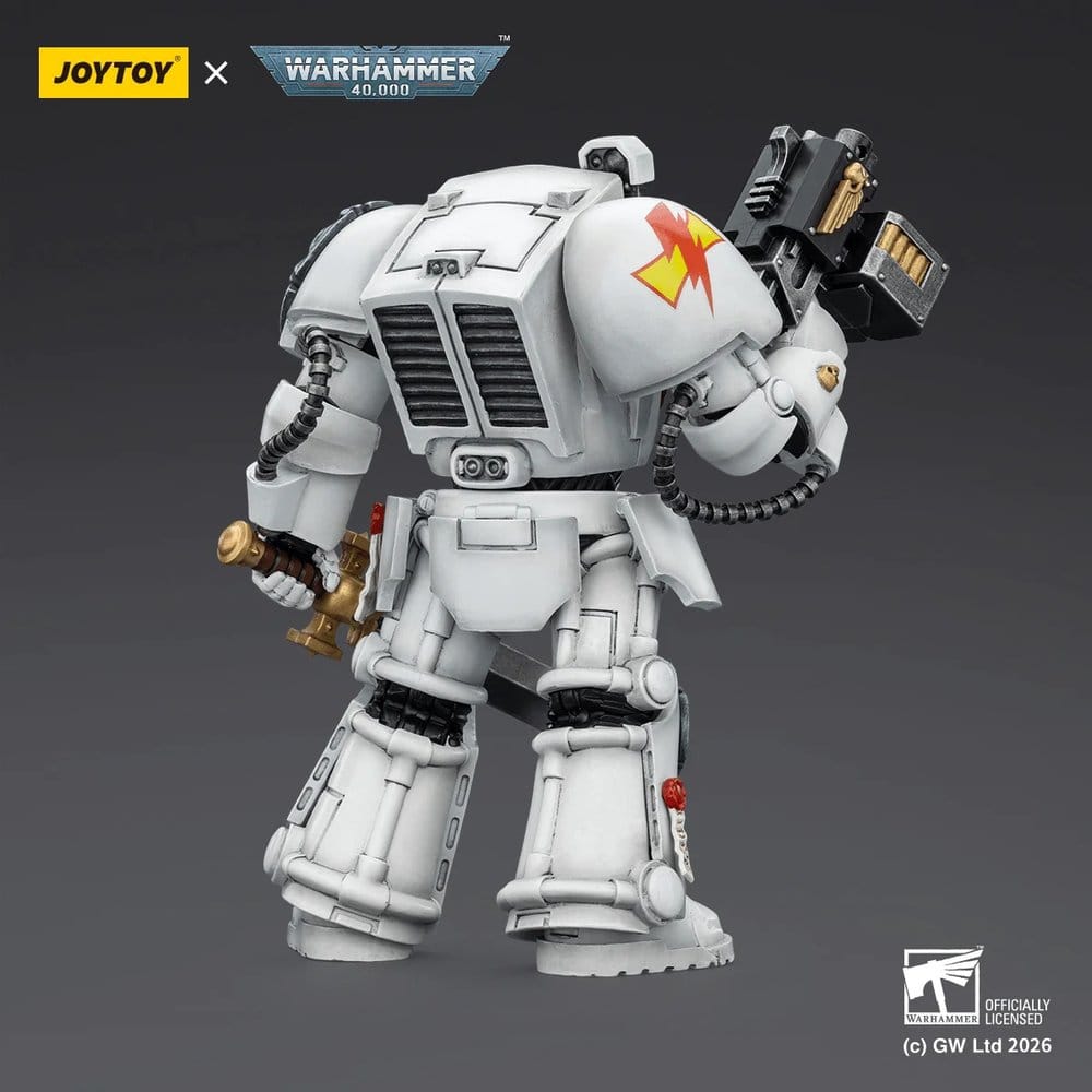 Warhammer 40,000 Action Figure White Scars Terminator 1 with Power Sword and Storm Bolter 14 cm - MangaShop.ro