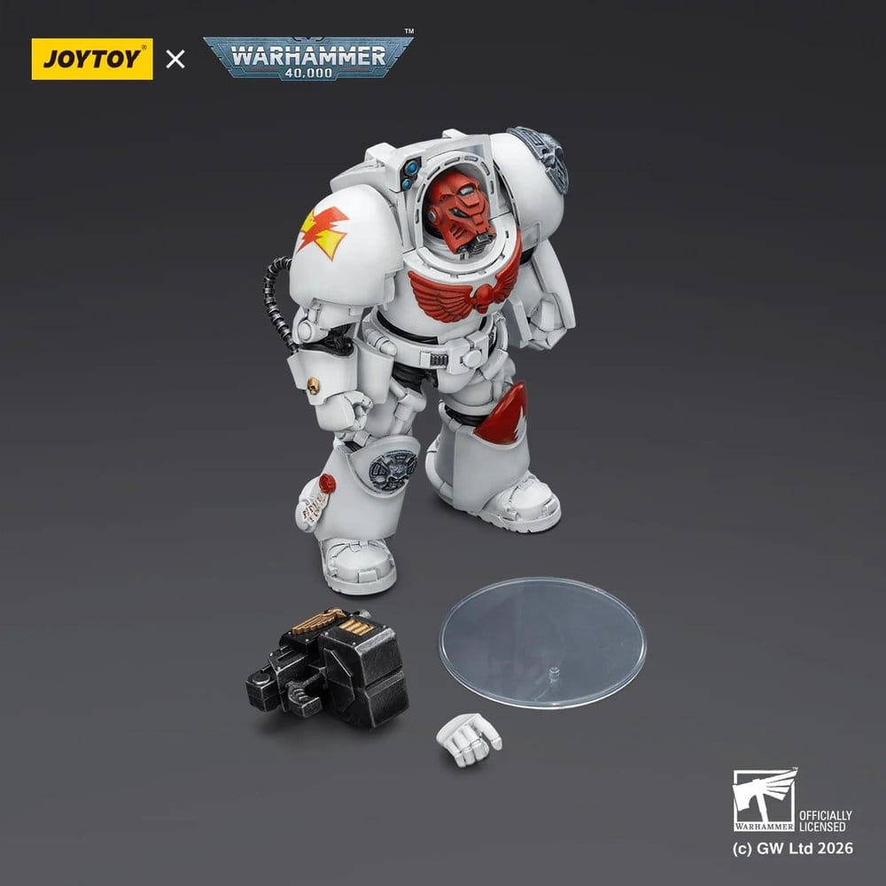 Warhammer 40,000 Action Figure White Scars Terminator 2 with Power Fist and Storm Bolter 14 cm - MangaShop.ro
