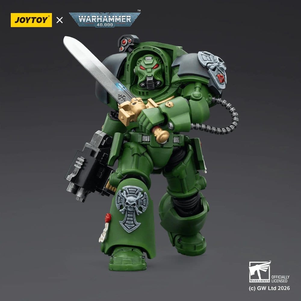 Warhammer 40,000 Action Figure Salamanders Terminator 1 with Power Sword and Storm Bolter 14 cm - MangaShop.ro