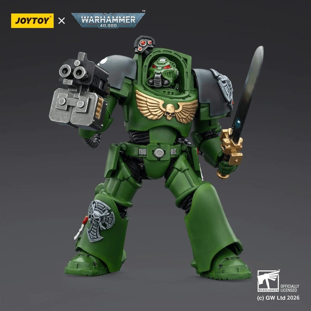 Warhammer 40,000 Action Figure Salamanders Terminator 1 with Power Sword and Storm Bolter 14 cm - MangaShop.ro