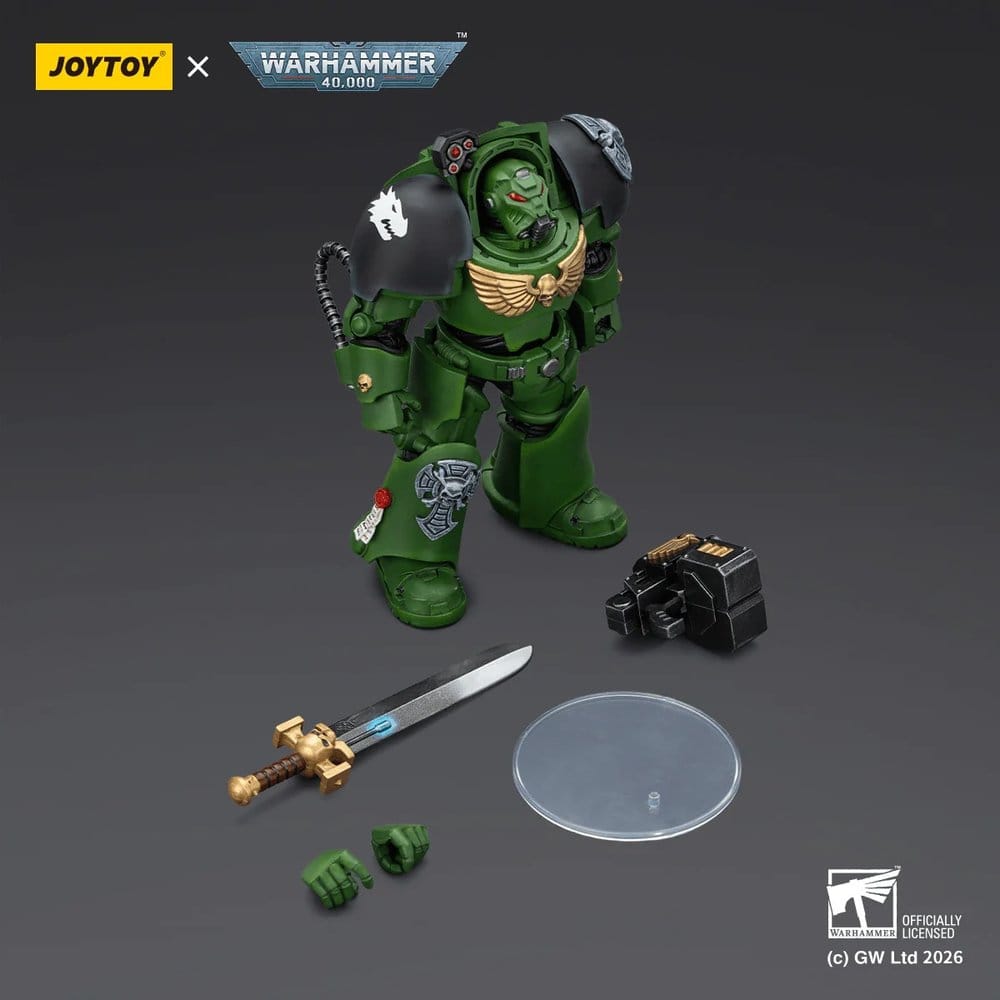 Warhammer 40,000 Action Figure Salamanders Terminator 1 with Power Sword and Storm Bolter 14 cm - MangaShop.ro