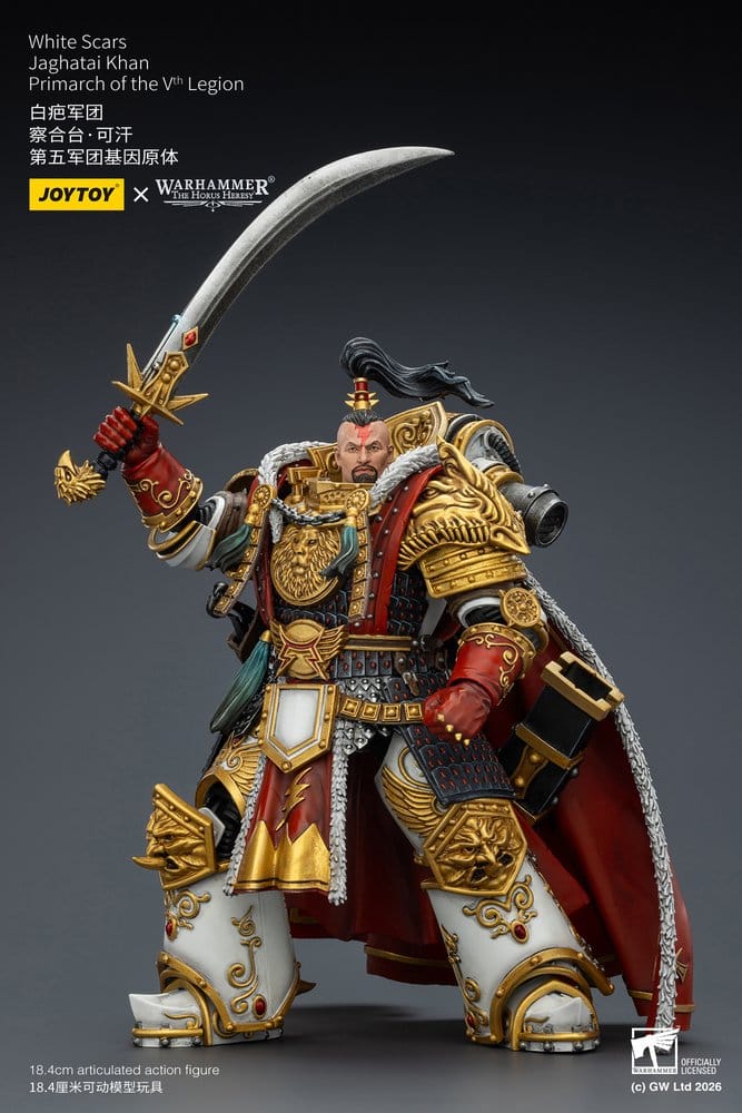 Warhammer The Horus Heresy Action Figure White Scars Jaghatai Khan Primarch of the Vth Legion 19 cm - MangaShop.ro