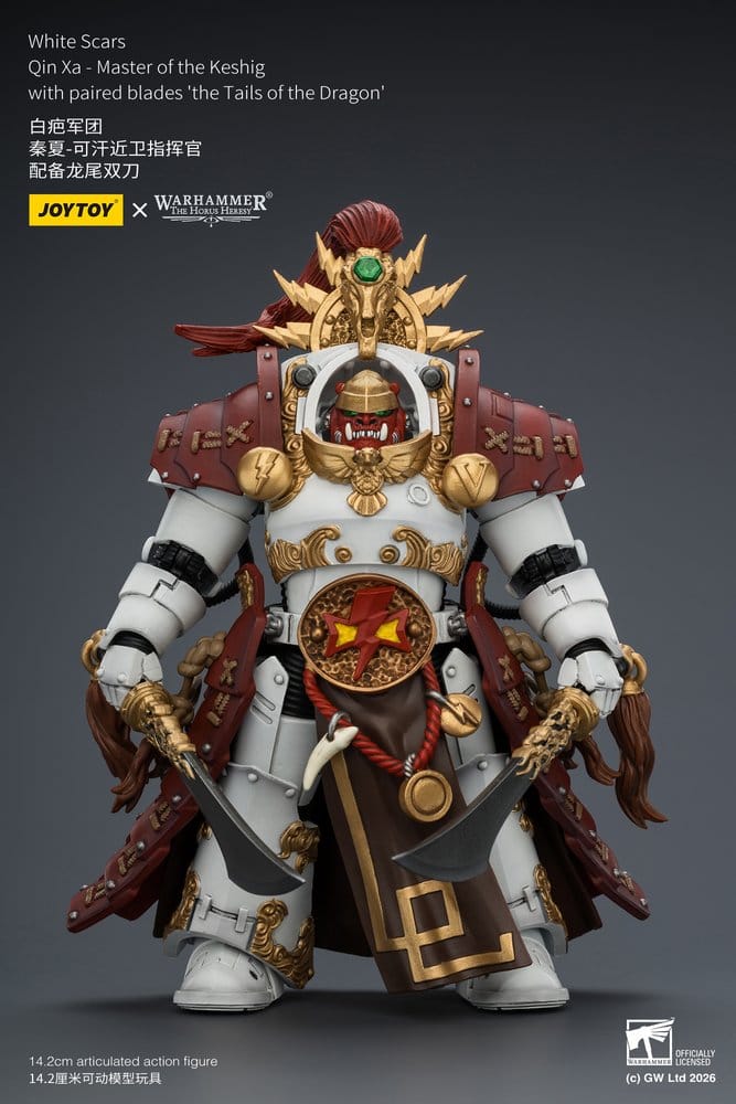 Warhammer The Horus Heresy Action Figure White Scars Qin Xa - Master of the Keshig 14 cm - MangaShop.ro
