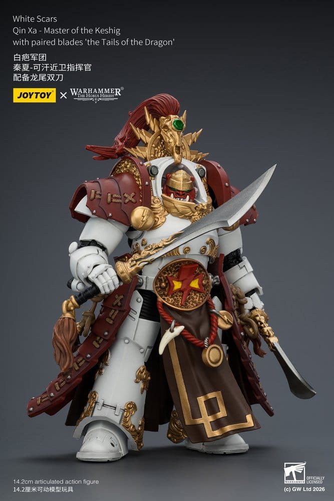 Warhammer The Horus Heresy Action Figure White Scars Qin Xa - Master of the Keshig 14 cm - MangaShop.ro
