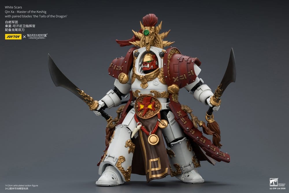 Warhammer The Horus Heresy Action Figure White Scars Qin Xa - Master of the Keshig 14 cm - MangaShop.ro