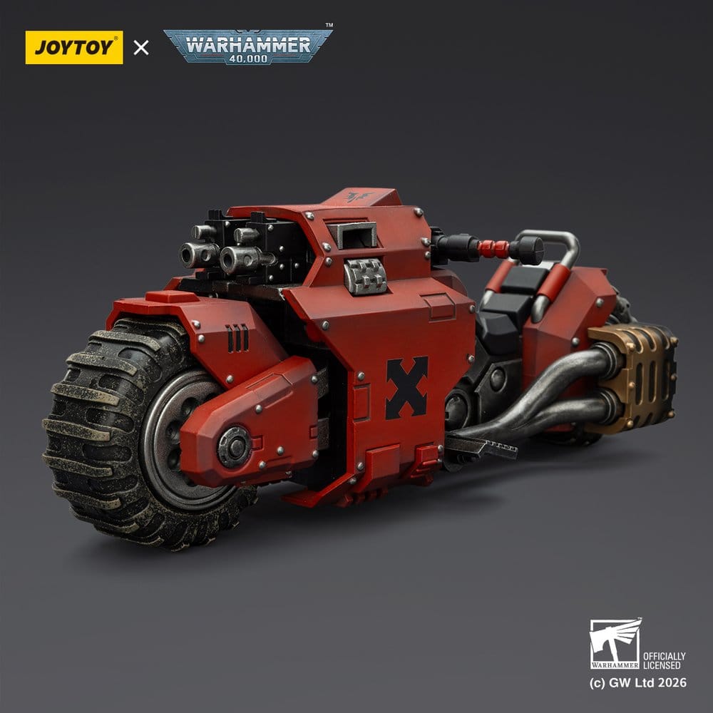 Warhammer 40,000 Raider-pattern Combat Bike Blood Angels with twin-linked bolt rifles 22 cm - MangaShop.ro