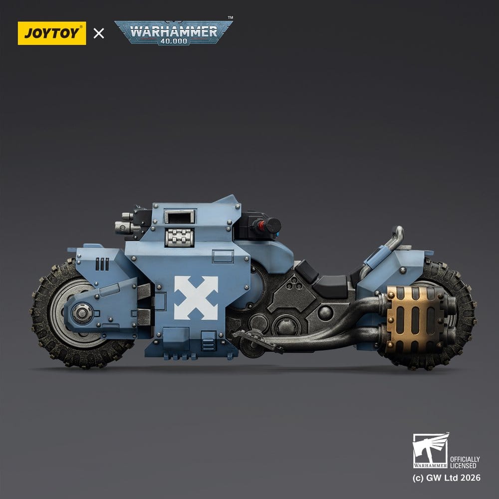 Warhammer 40,000 Raider-pattern Combat Bike Space Wolves with twin-linked bolt rifles 22 cm - MangaShop.ro