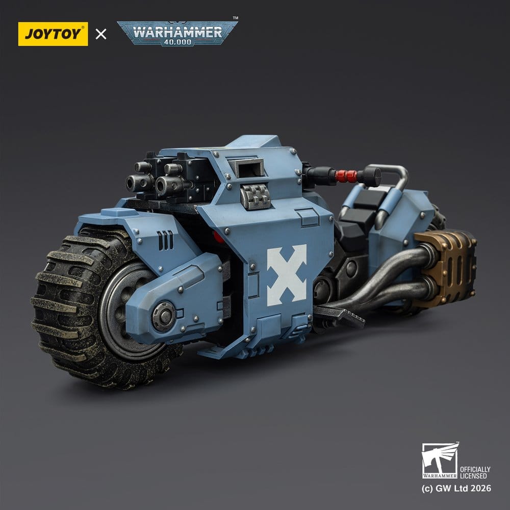 Warhammer 40,000 Raider-pattern Combat Bike Space Wolves with twin-linked bolt rifles 22 cm - MangaShop.ro
