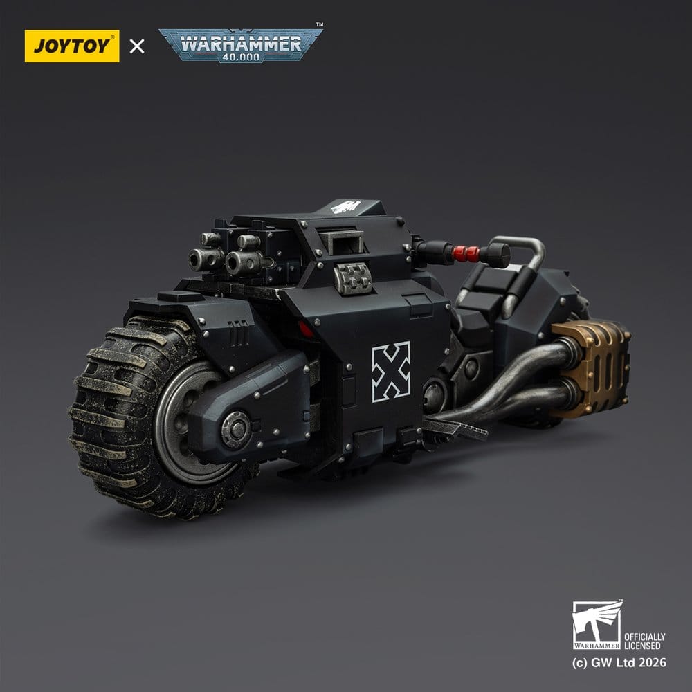 Warhammer 40,000 Raider-pattern Combat Bike Raven Guard with twin-linked bolt rifles 22 cm - MangaShop.ro