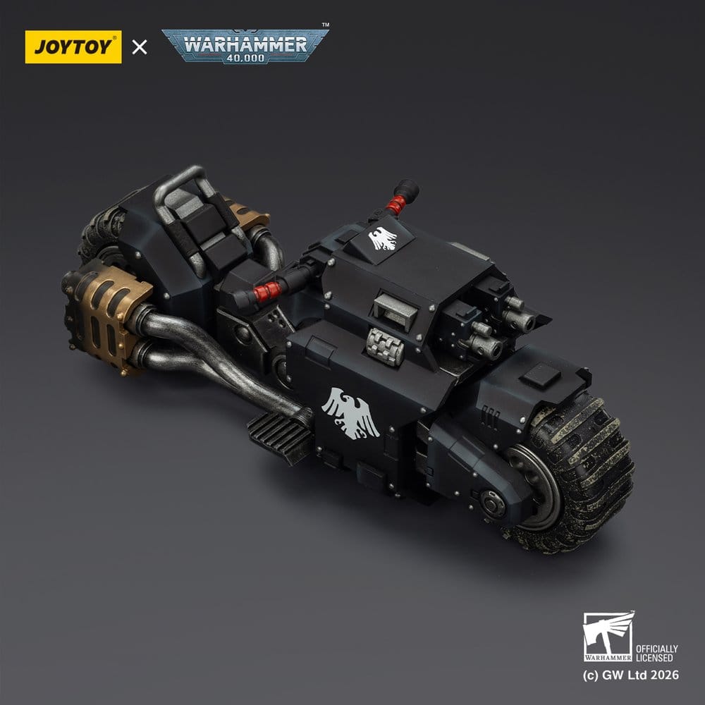 Warhammer 40,000 Raider-pattern Combat Bike Raven Guard with twin-linked bolt rifles 22 cm - MangaShop.ro