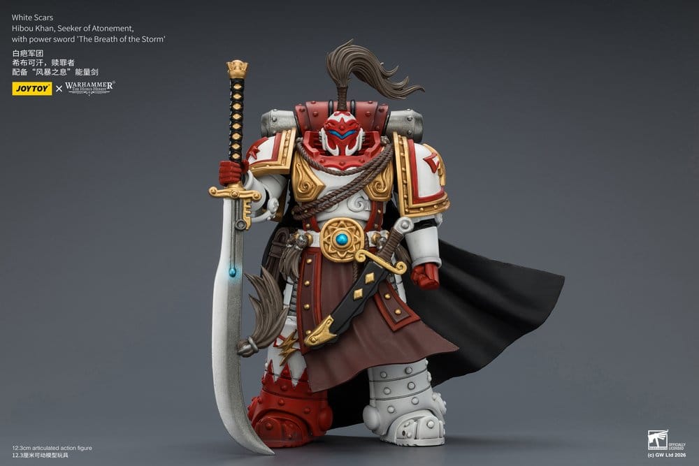 Warhammer The Horus Heresy Action Figure White Scars Hibou Khan, Seeker of Atonement 12 cm - MangaShop.ro