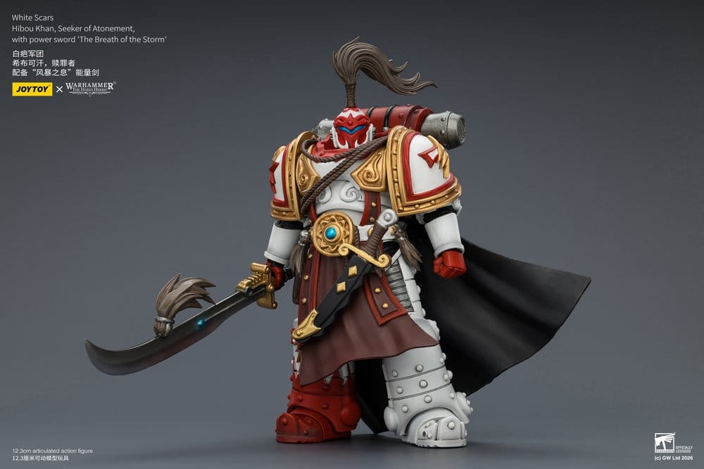 Warhammer The Horus Heresy Action Figure White Scars Hibou Khan, Seeker of Atonement 12 cm - MangaShop.ro