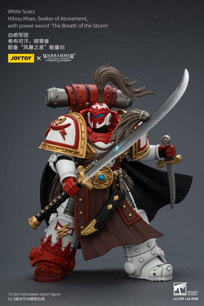 Warhammer The Horus Heresy Action Figure White Scars Hibou Khan, Seeker of Atonement 12 cm - MangaShop.ro