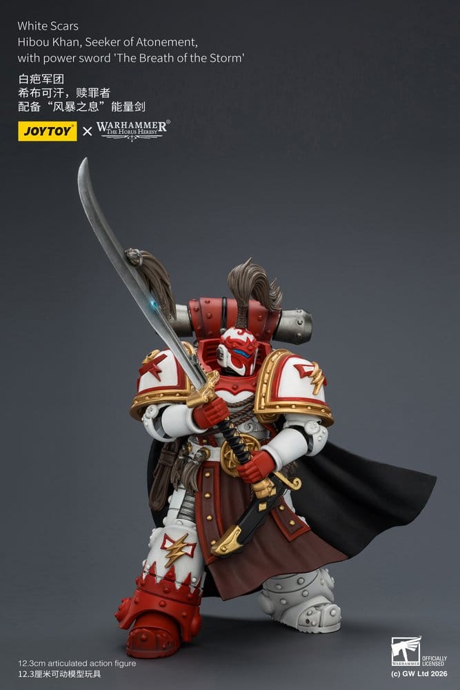 Warhammer The Horus Heresy Action Figure White Scars Hibou Khan, Seeker of Atonement 12 cm - MangaShop.ro