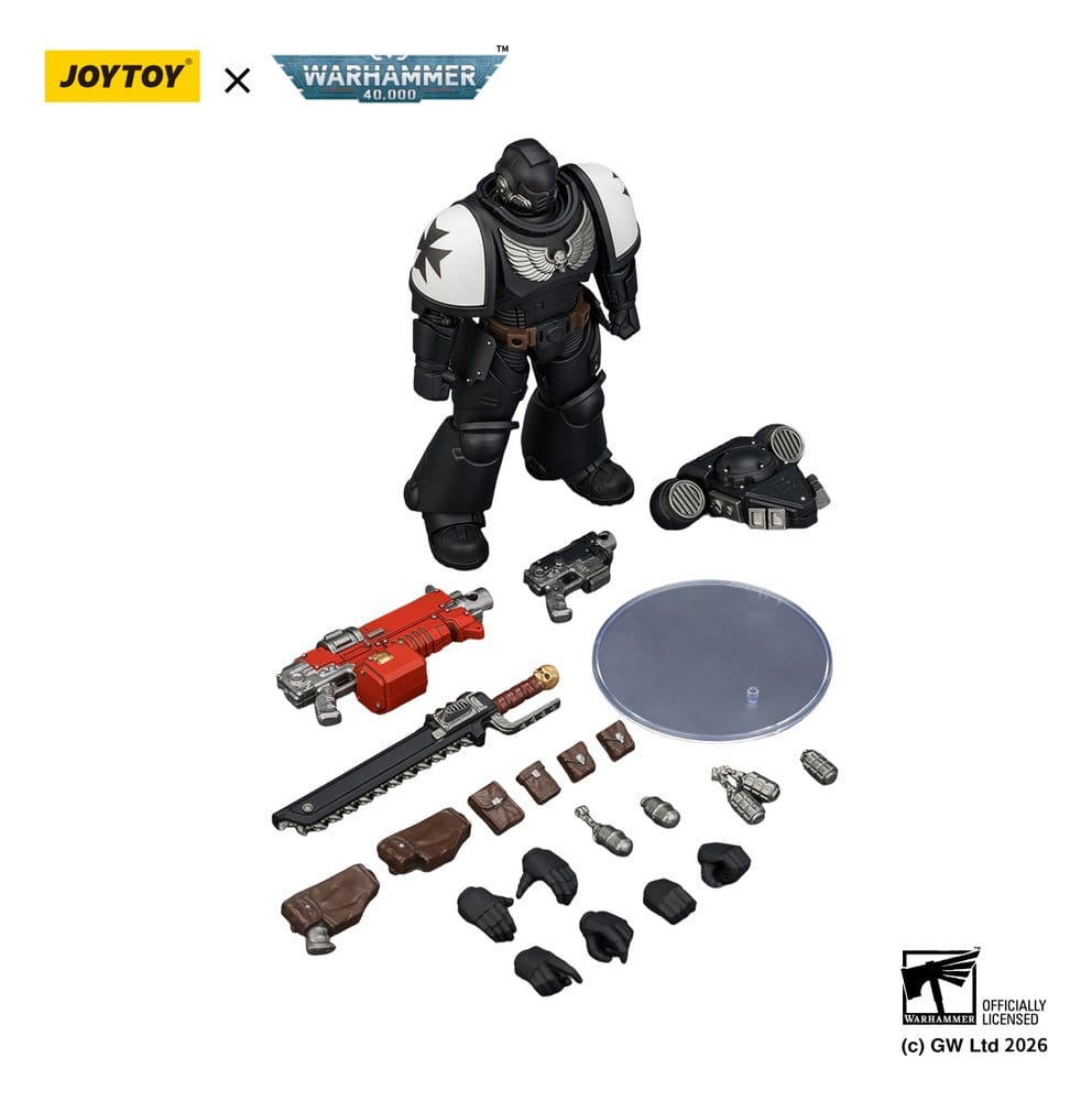 Warhammer 40,000 Action Figure Black Templars Intercessor 12 cm - MangaShop.ro