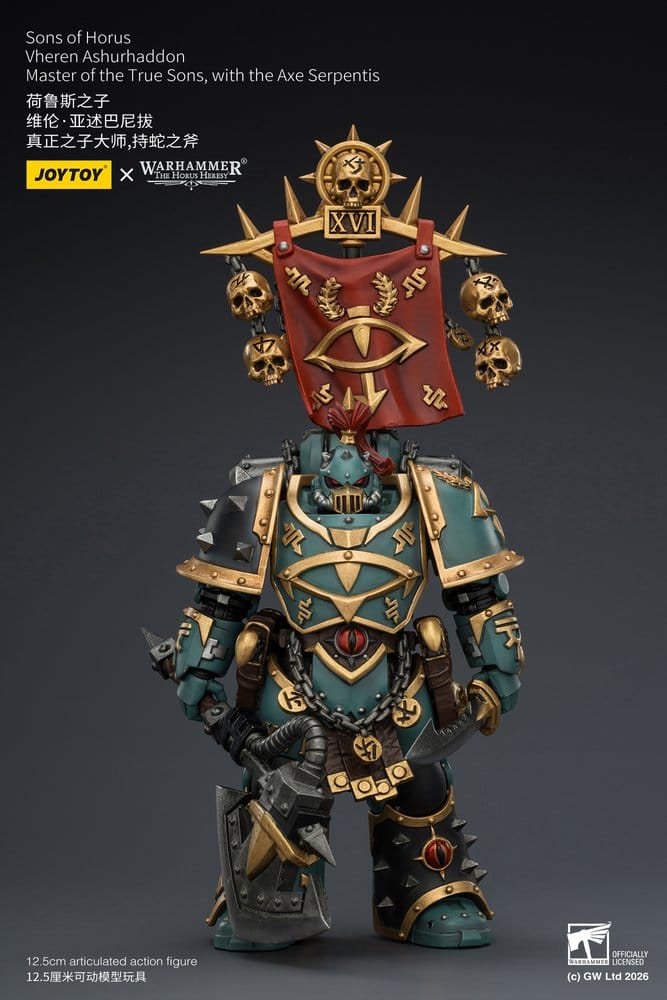 Warhammer The Horus Heresy Action Figure Sons of Horus Vheren Ashurhaddon Master of the True Sons 13 cm - MangaShop.ro
