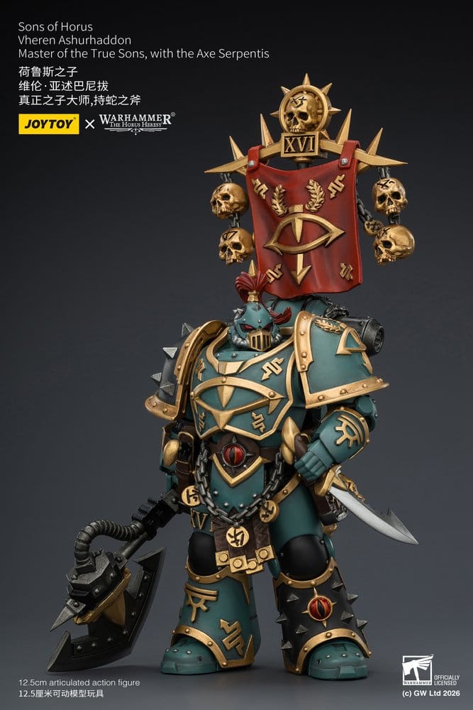 Warhammer The Horus Heresy Action Figure Sons of Horus Vheren Ashurhaddon Master of the True Sons 13 cm - MangaShop.ro