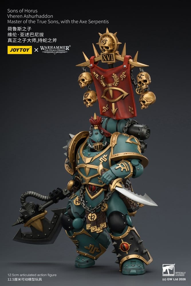 Warhammer The Horus Heresy Action Figure Sons of Horus Vheren Ashurhaddon Master of the True Sons 13 cm - MangaShop.ro