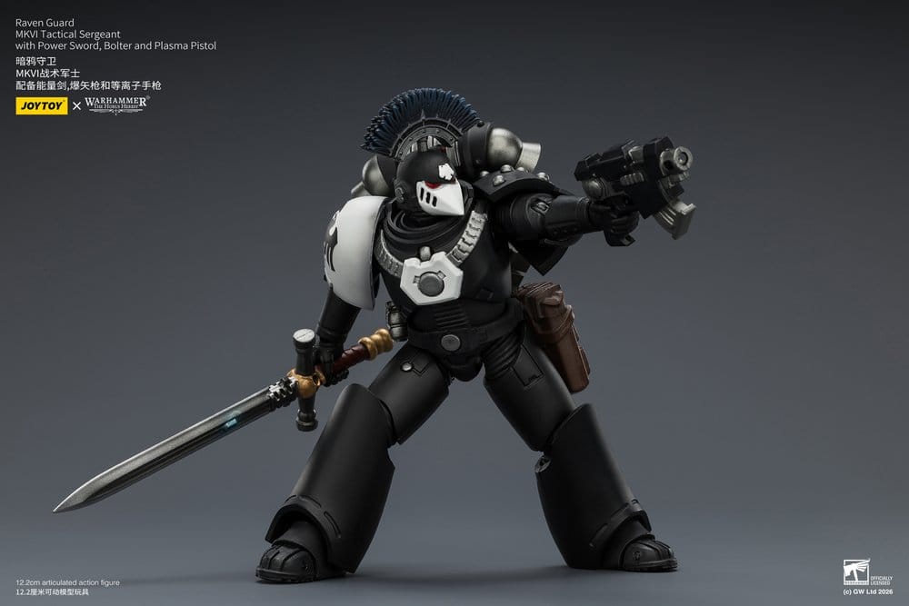 Warhammer 40,000 Action Figure Raven Guard MkVI Tactical Sergeant 12 cm - MangaShop.ro