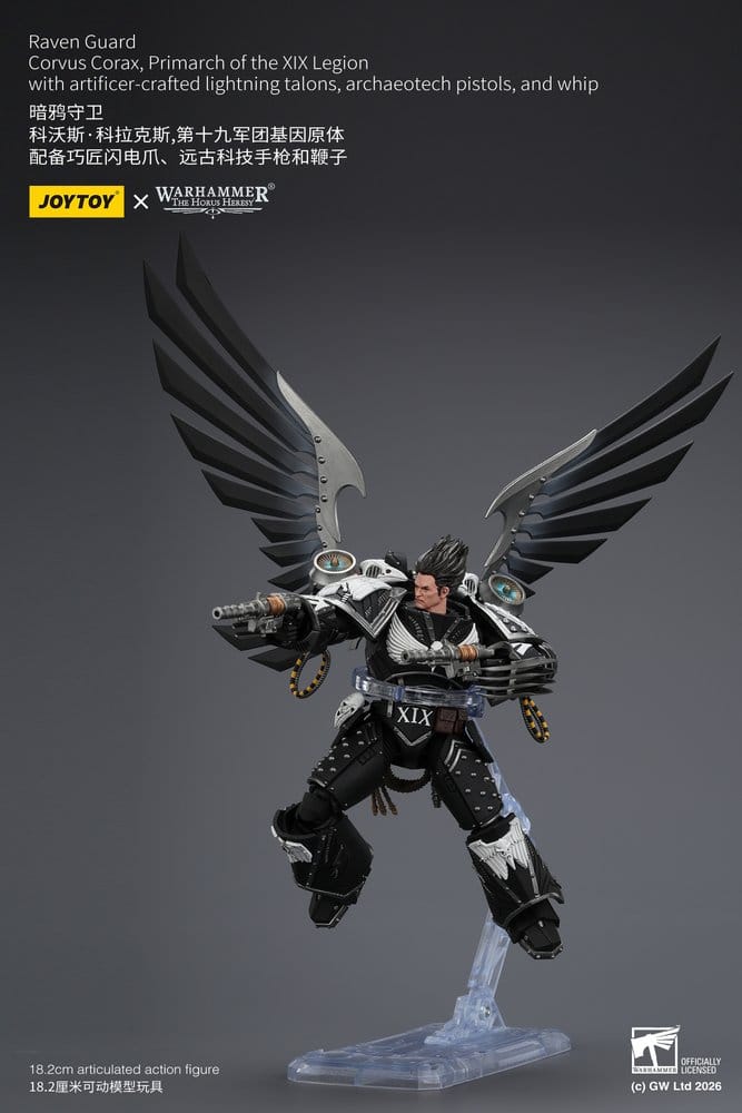 Warhammer 40,000 Action Figure Raven Guard Corvus Corax, Primarch of the XIX Legion 18 cm - MangaShop.ro