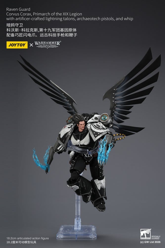 Warhammer 40,000 Action Figure Raven Guard Corvus Corax, Primarch of the XIX Legion 18 cm - MangaShop.ro
