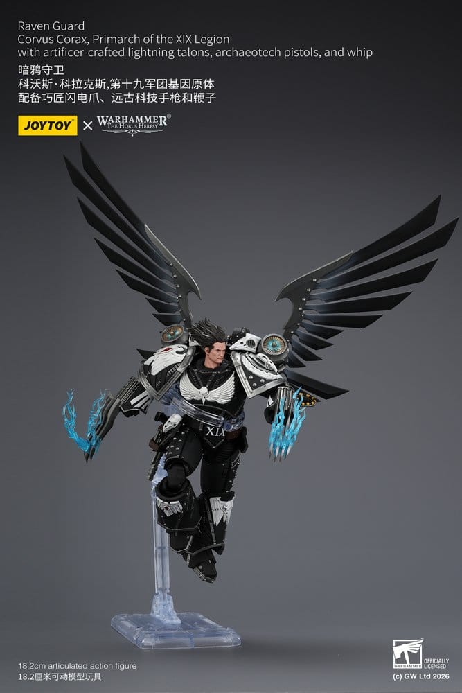 Warhammer 40,000 Action Figure Raven Guard Corvus Corax, Primarch of the XIX Legion 18 cm - MangaShop.ro