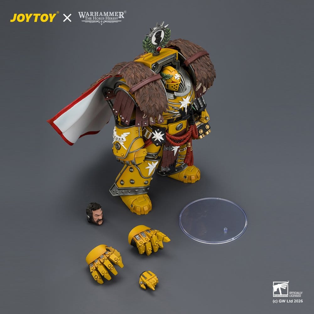 Warhammer Action Figure Imperial Fists Lord Castellan Evander Garrius, The Tyrant of Cthonia 14 cm - MangaShop.ro