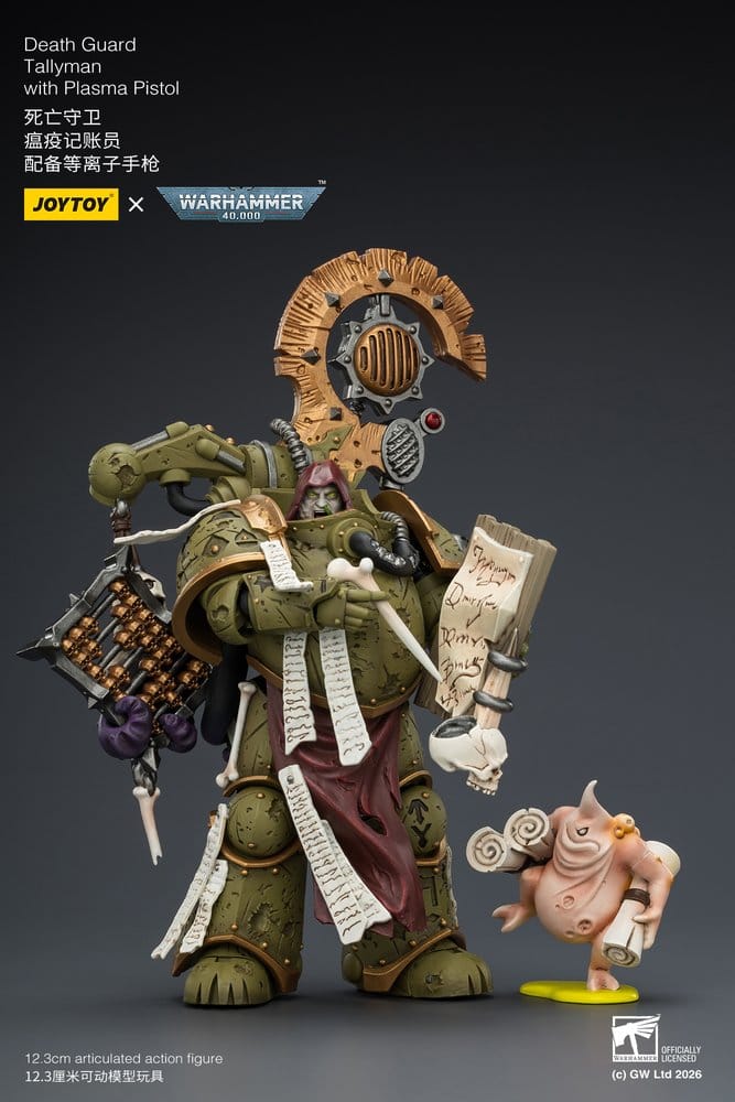 Warhammer 40,000 Action Figure Death Guard Tallyman 12 cm - MangaShop.ro