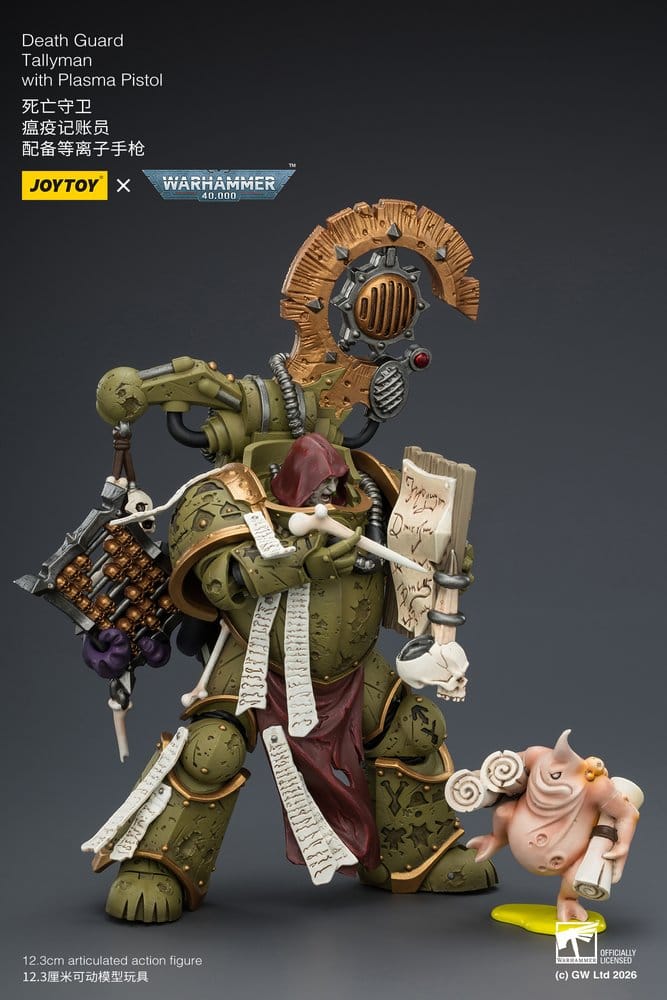 Warhammer 40,000 Action Figure Death Guard Tallyman 12 cm - MangaShop.ro