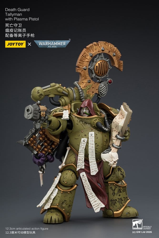 Warhammer 40,000 Action Figure Death Guard Tallyman 12 cm - MangaShop.ro