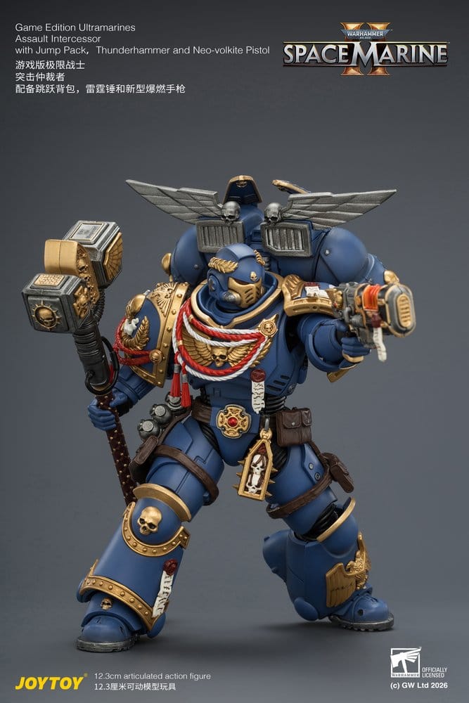 Warhammer Action Figure Game Edition Ultramarines Assault Intercessor 12 cm - MangaShop.ro