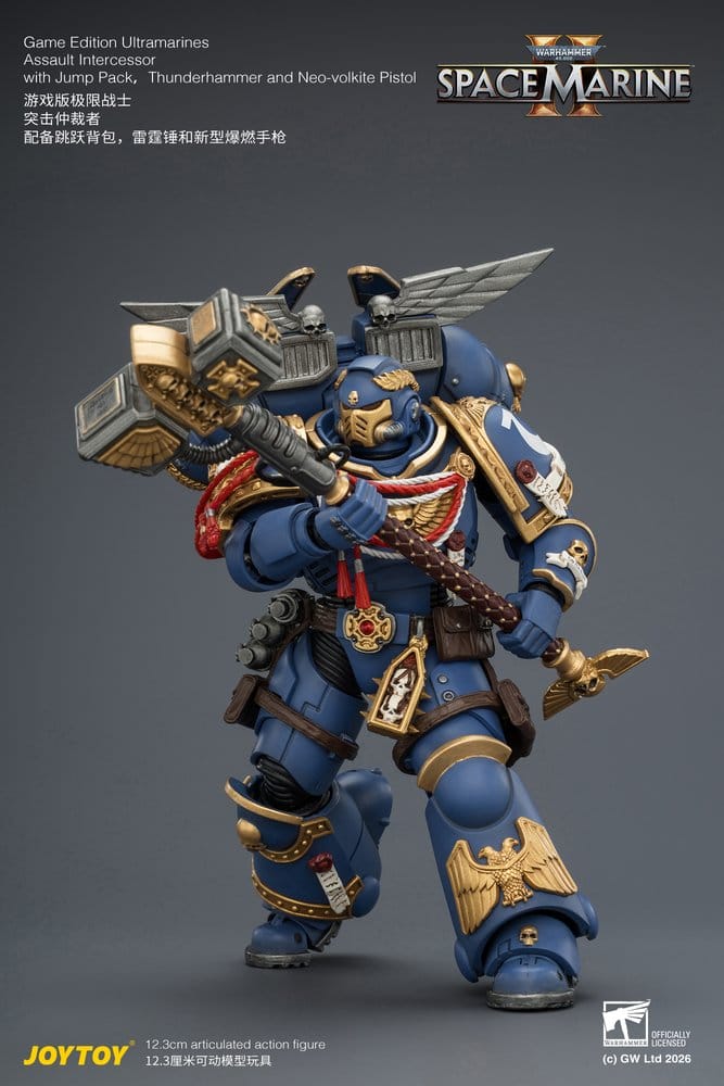 Warhammer Action Figure Game Edition Ultramarines Assault Intercessor 12 cm - MangaShop.ro
