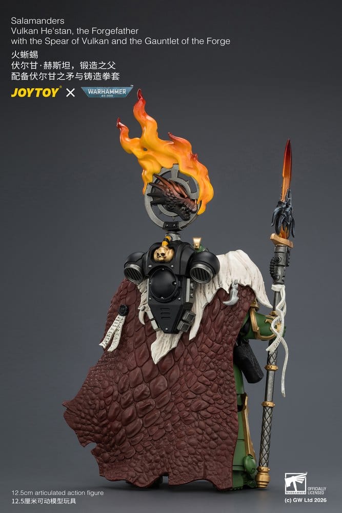 Warhammer Action Figure Salamanders Vulkan He'stan, the Forgefather 13 cm - MangaShop.ro