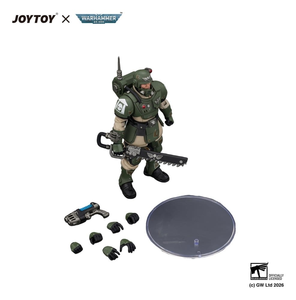 Warhammer Action Figure Astra Militarum Kasrkin 1 with Chainsword and Plasma Pistol - MangaShop.ro