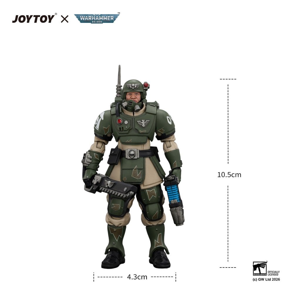 Warhammer Action Figure Astra Militarum Kasrkin 1 with Chainsword and Plasma Pistol - MangaShop.ro