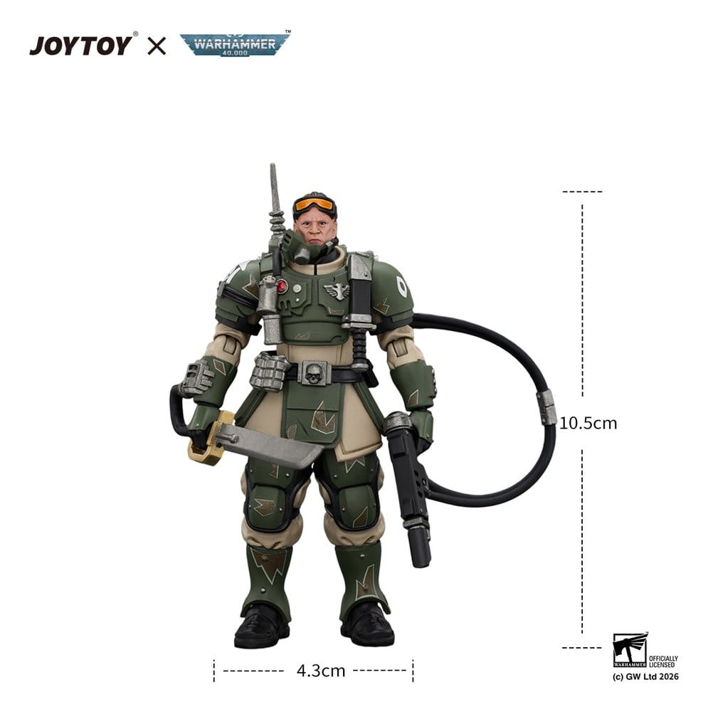 Warhammer Action Figure Astra Militarum Kasrkin 7 with Hot-shot Laspistol and Power Sword - MangaShop.ro