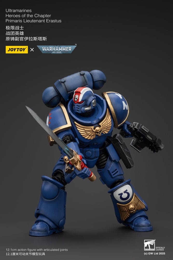 Warhammer 40k Action Figure 1/18 Ultramarines Heroes of the Chapter Primaris Lieutenant Erastus 20 cm - MangaShop.ro