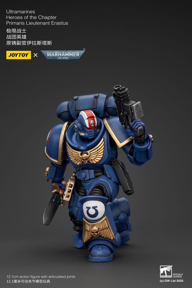 Warhammer 40k Action Figure 1/18 Ultramarines Heroes of the Chapter Primaris Lieutenant Erastus 20 cm - MangaShop.ro